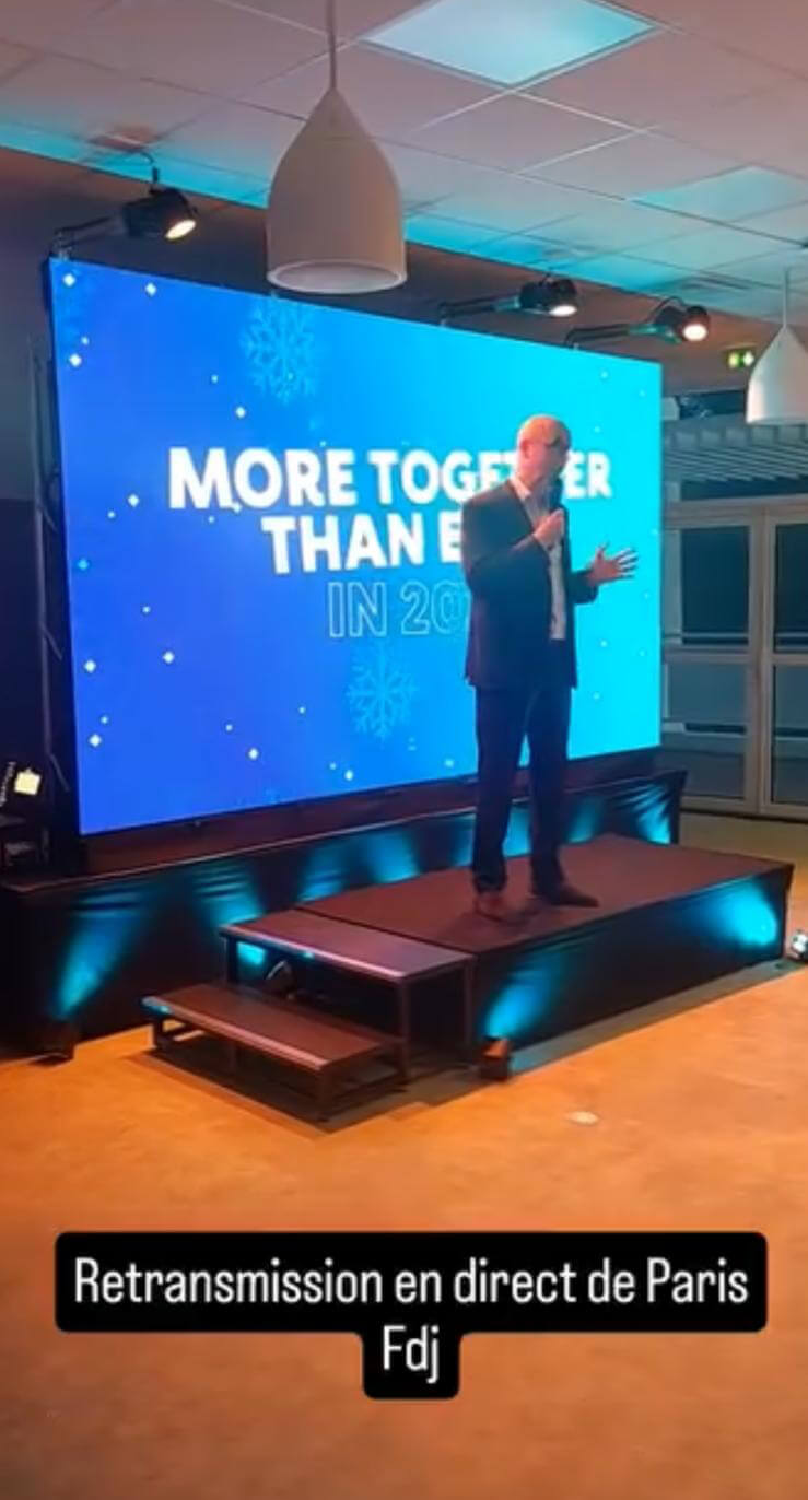 Location et montage d'un écran LED pour le FDJ Vitrolles